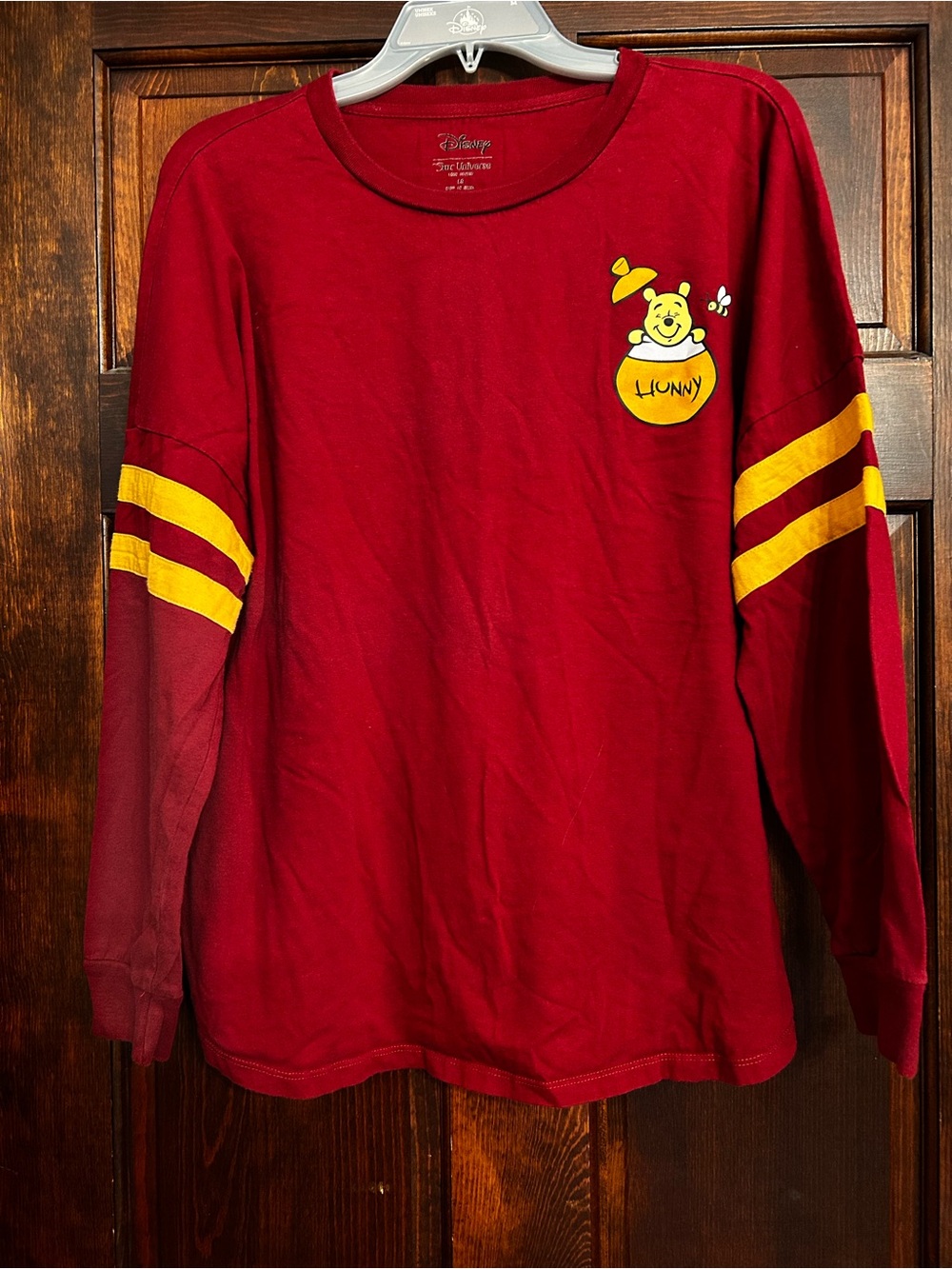 Winnie The Pooh Hundred Acre Wood Spirit Jersey Size Large Long Sleeve Disney